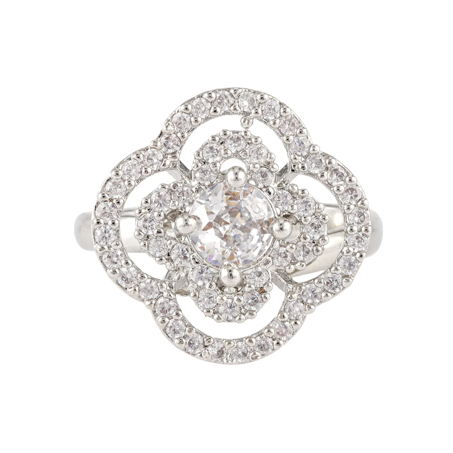 Sparkling Elegance Empress American Diamond Ring