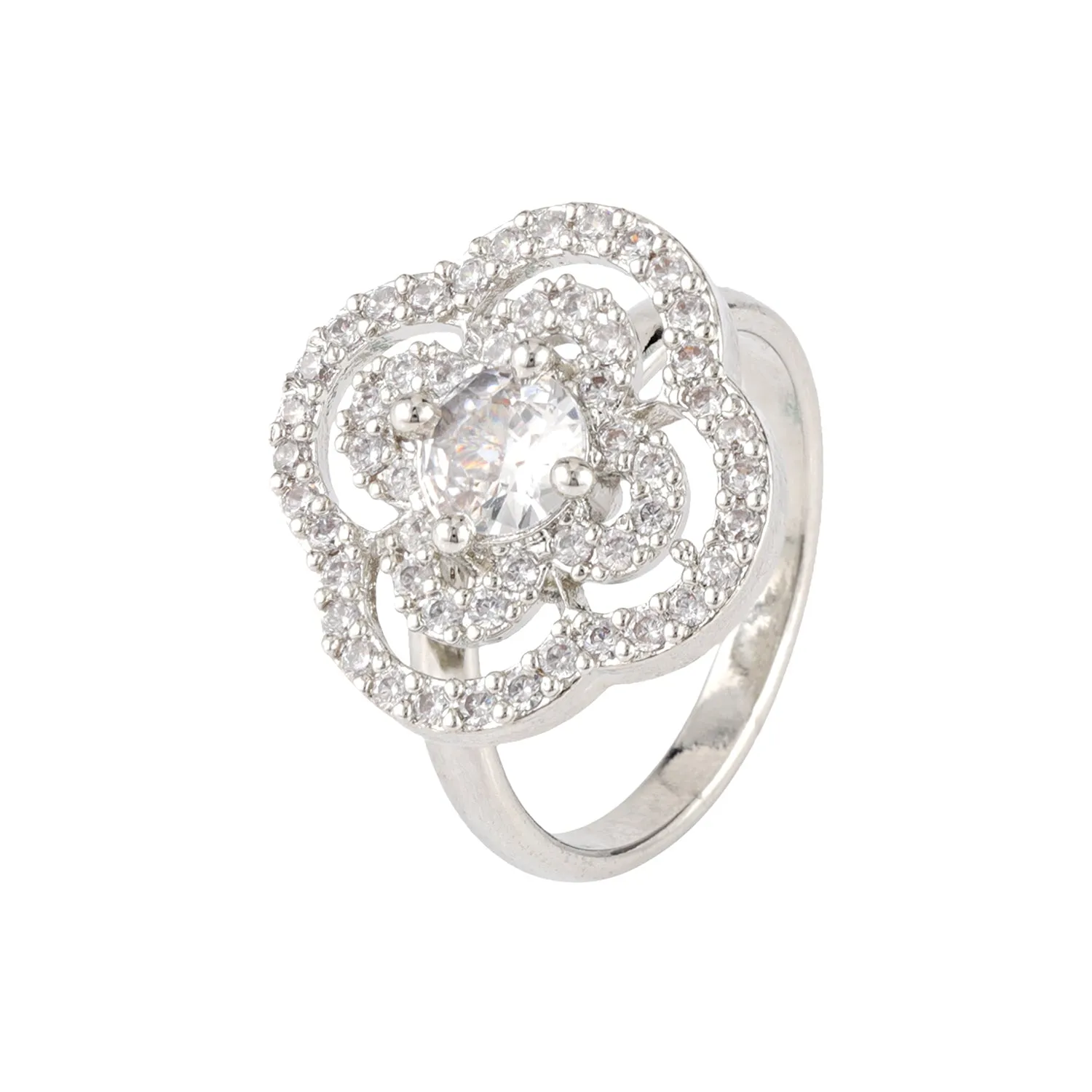 Sparkling Elegance Empress American Diamond Ring