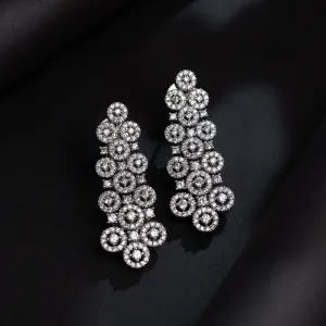 Sparkling Elegance Serenade American Diamond Dangler Earrings