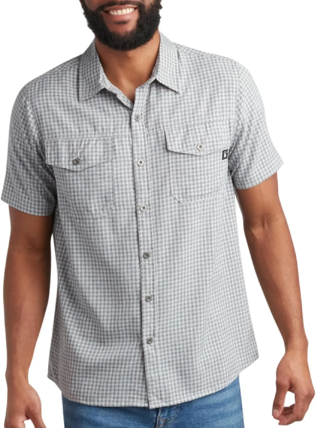 Spyder Mens Short Sleeve Button Down Shirts - Lightweight Plaid Casual Collared Wrinkle Free Dress Shirts for Men (Size S-XL)