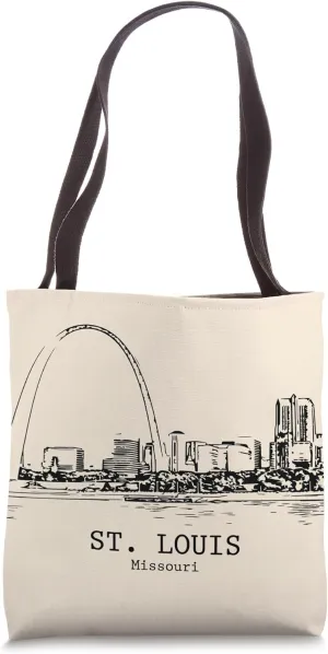 St. Louis Missouri Vintage Retro Travel Souvenir Tote Bag