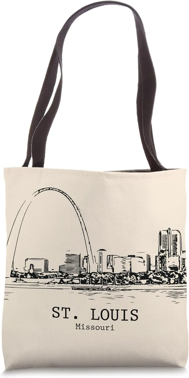 St. Louis Missouri Vintage Retro Travel Souvenir Tote Bag