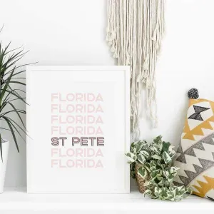 St Pete, Florida typography