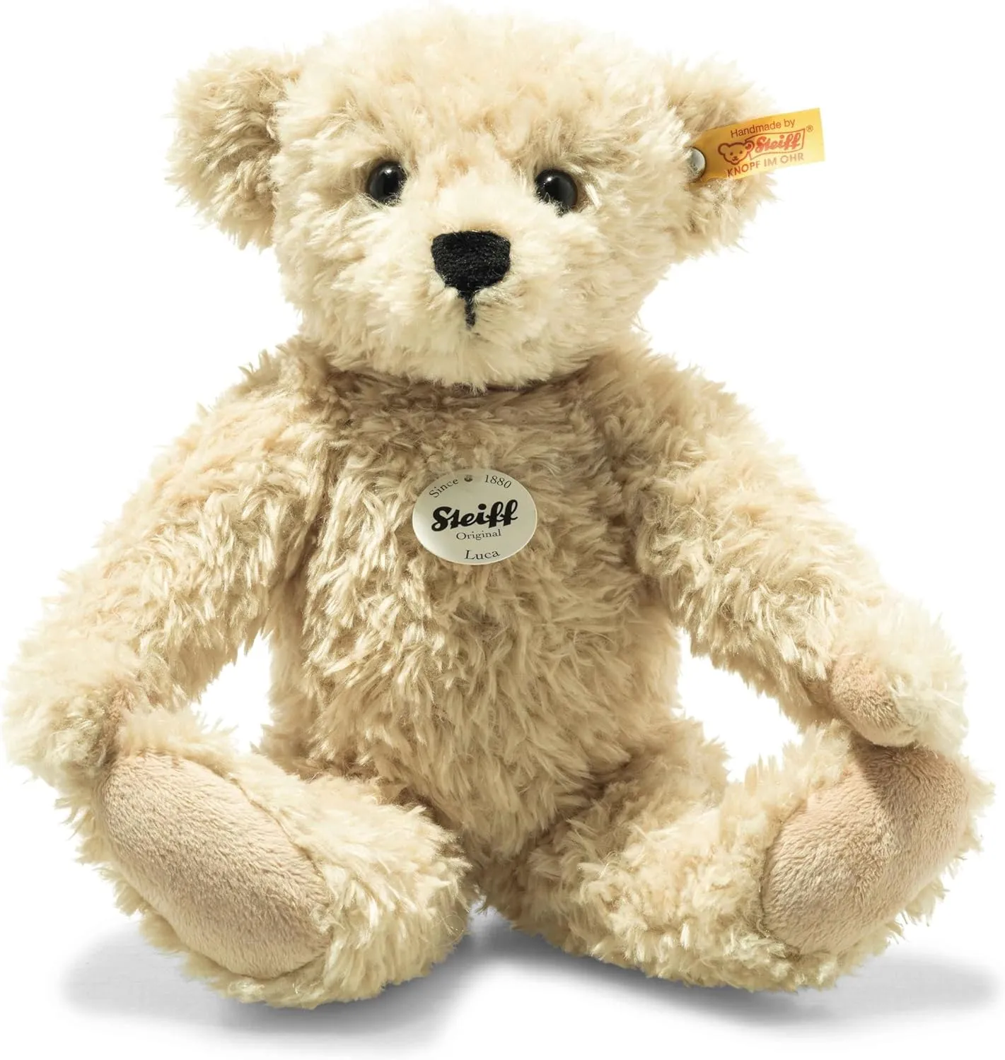 Steiff Luca Teddy Bear 12", Beige, Premium Stuffed Animal Plush