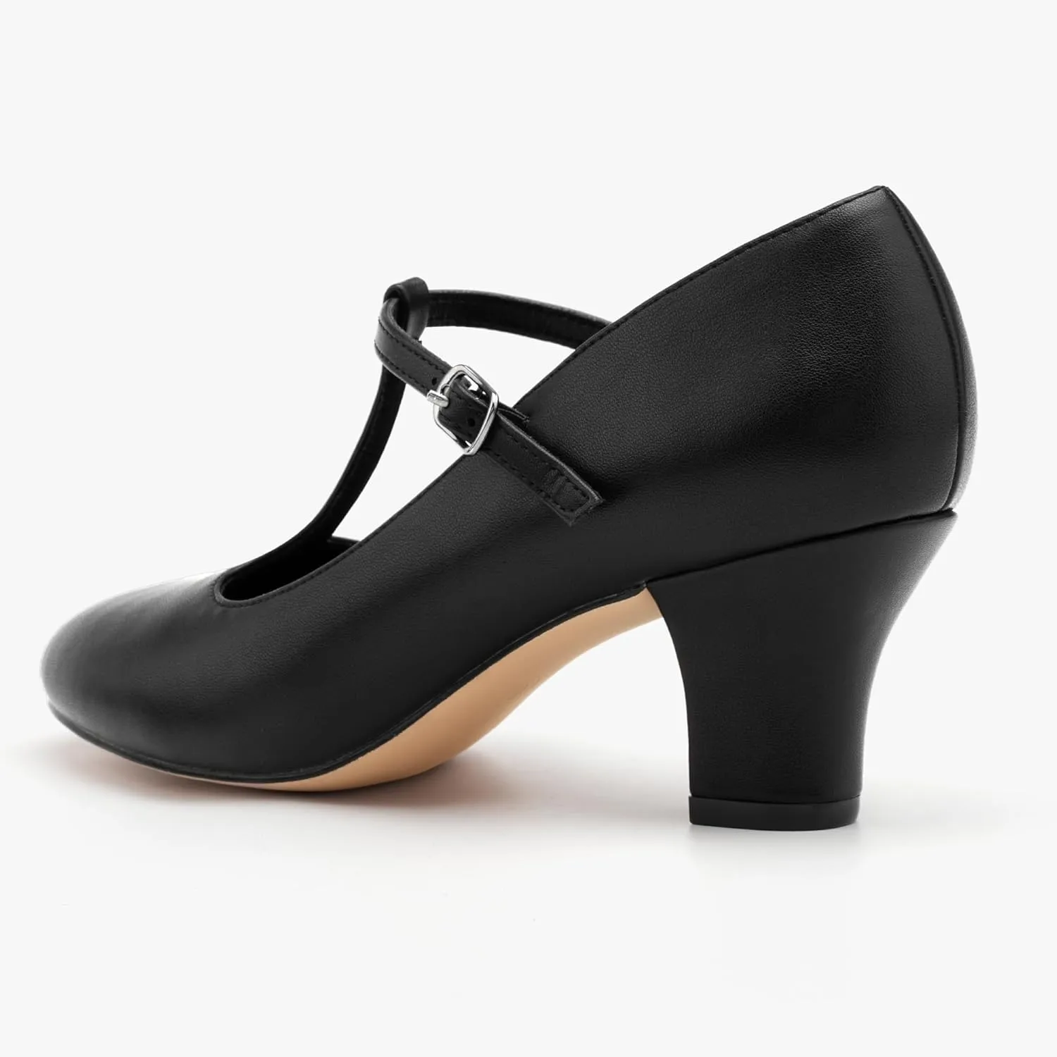 Stelle 2.5" Character Shoes for Women T-Strap Dance Heels for Ballroom Salsa Tango Wedding Flamenco Latin