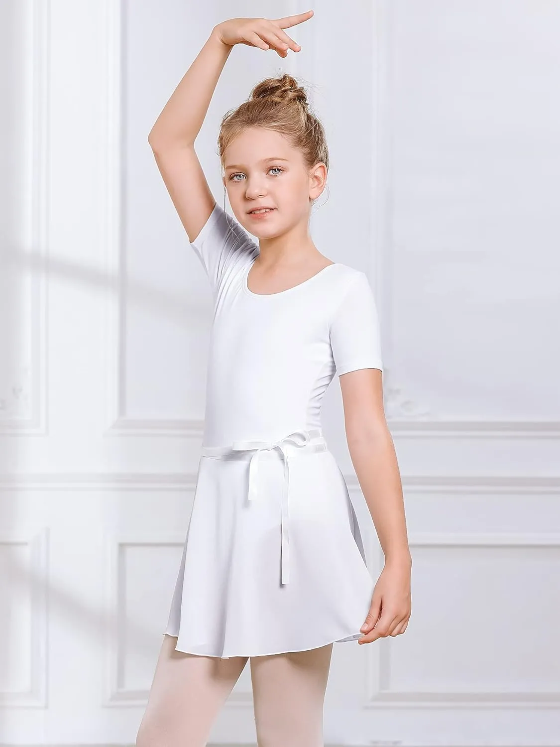 Stelle Ballet Leotards for Girls Toddler Dance Dress Outfit Combo with Skirt and Tights (Toddler/Little Kid/Big Kid)