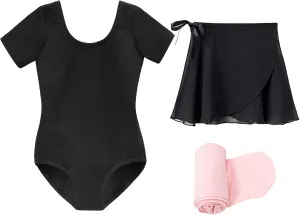 Stelle Ballet Leotards for Girls Toddler Dance Dress Outfit Combo with Skirt and Tights (Toddler/Little Kid/Big Kid)