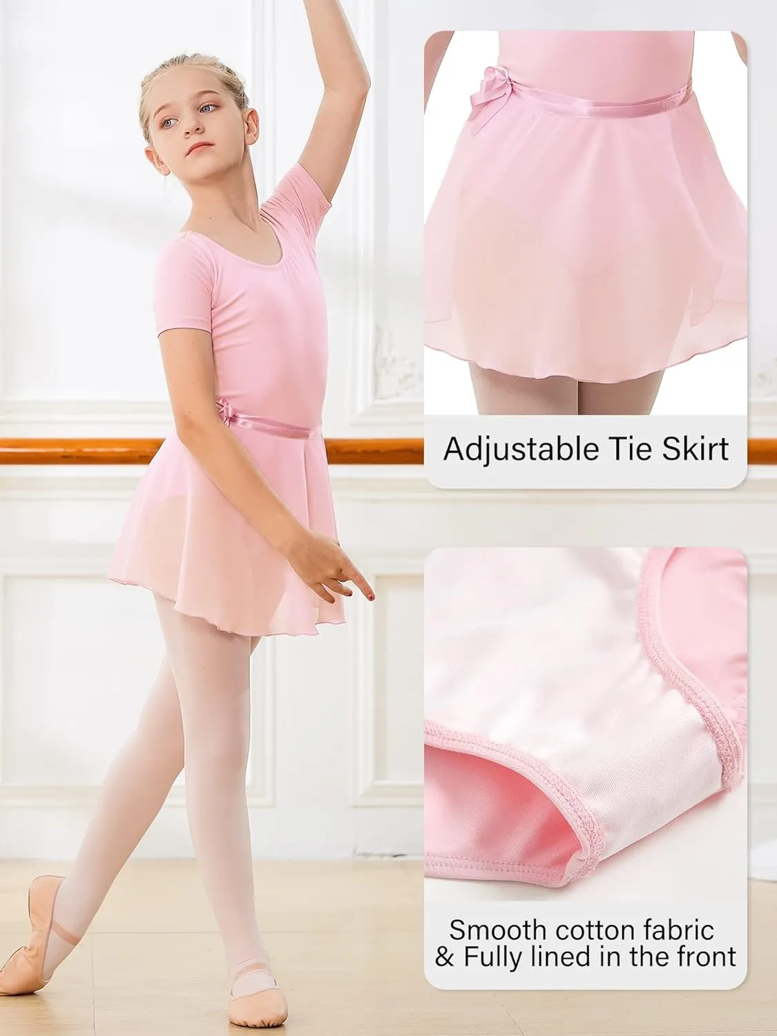 Stelle Ballet Leotards for Girls Toddler Dance Dress Outfit Combo with Skirt and Tights (Toddler/Little Kid/Big Kid)