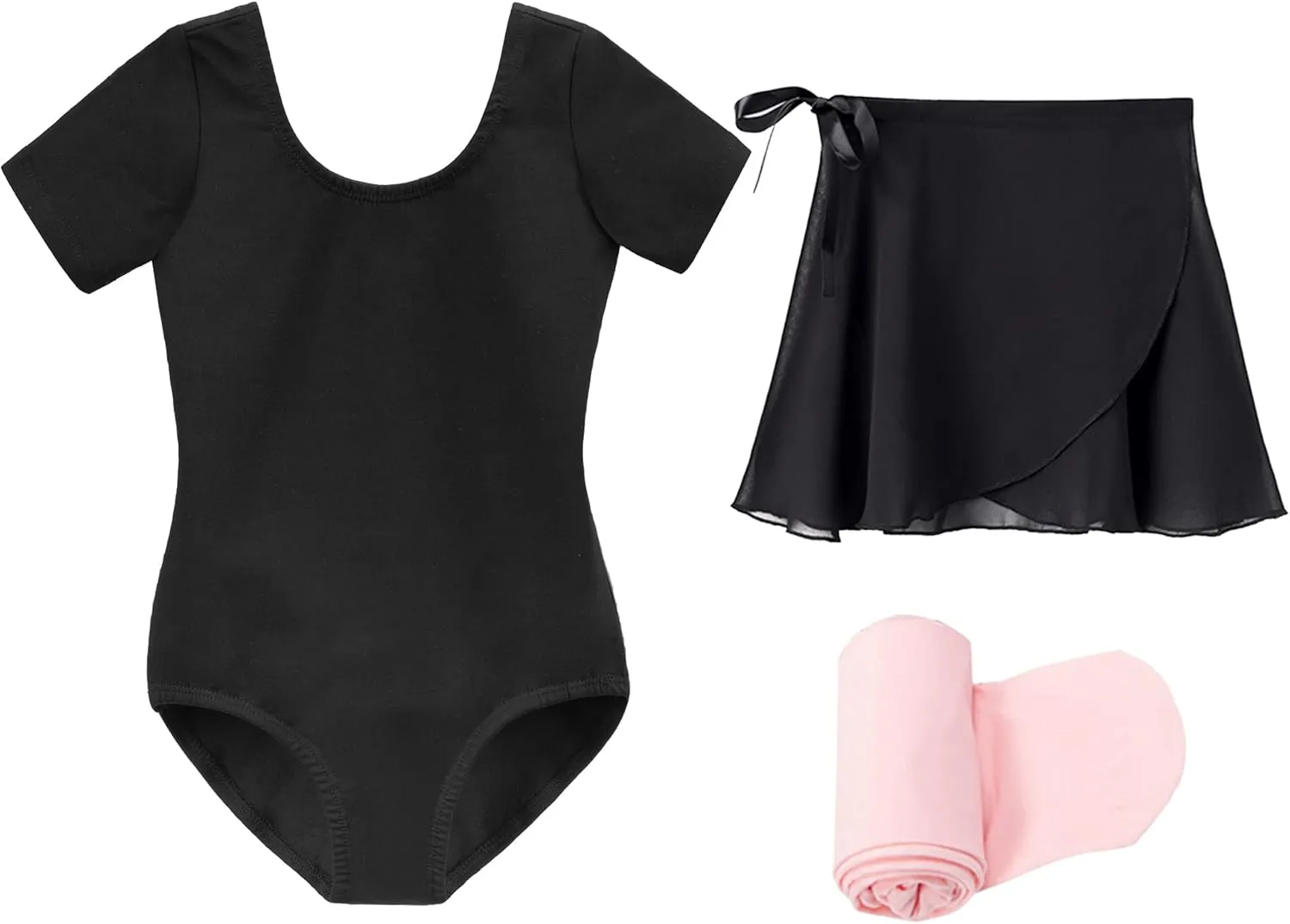 Stelle Ballet Leotards for Girls Toddler Dance Dress Outfit Combo with Skirt and Tights (Toddler/Little Kid/Big Kid)