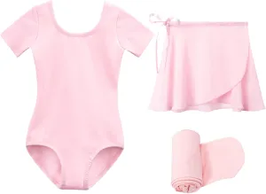 Stelle Ballet Leotards for Girls Toddler Dance Dress Outfit Combo with Skirt and Tights (Toddler/Little Kid/Big Kid)