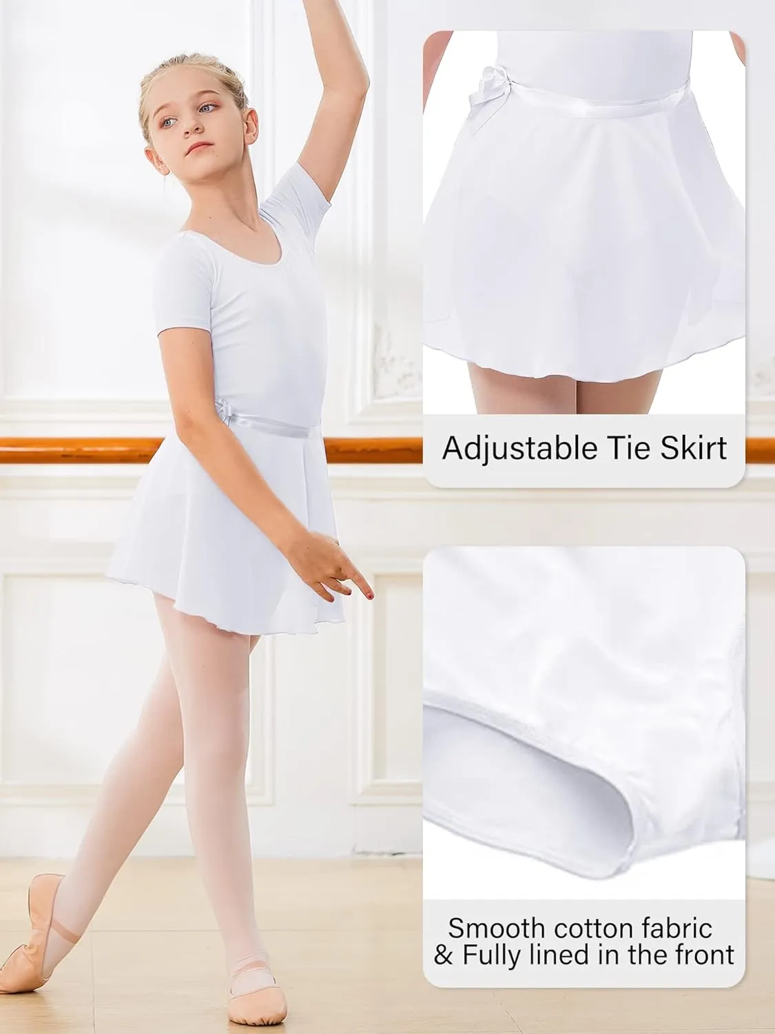 Stelle Ballet Leotards for Girls Toddler Dance Dress Outfit Combo with Skirt and Tights (Toddler/Little Kid/Big Kid)