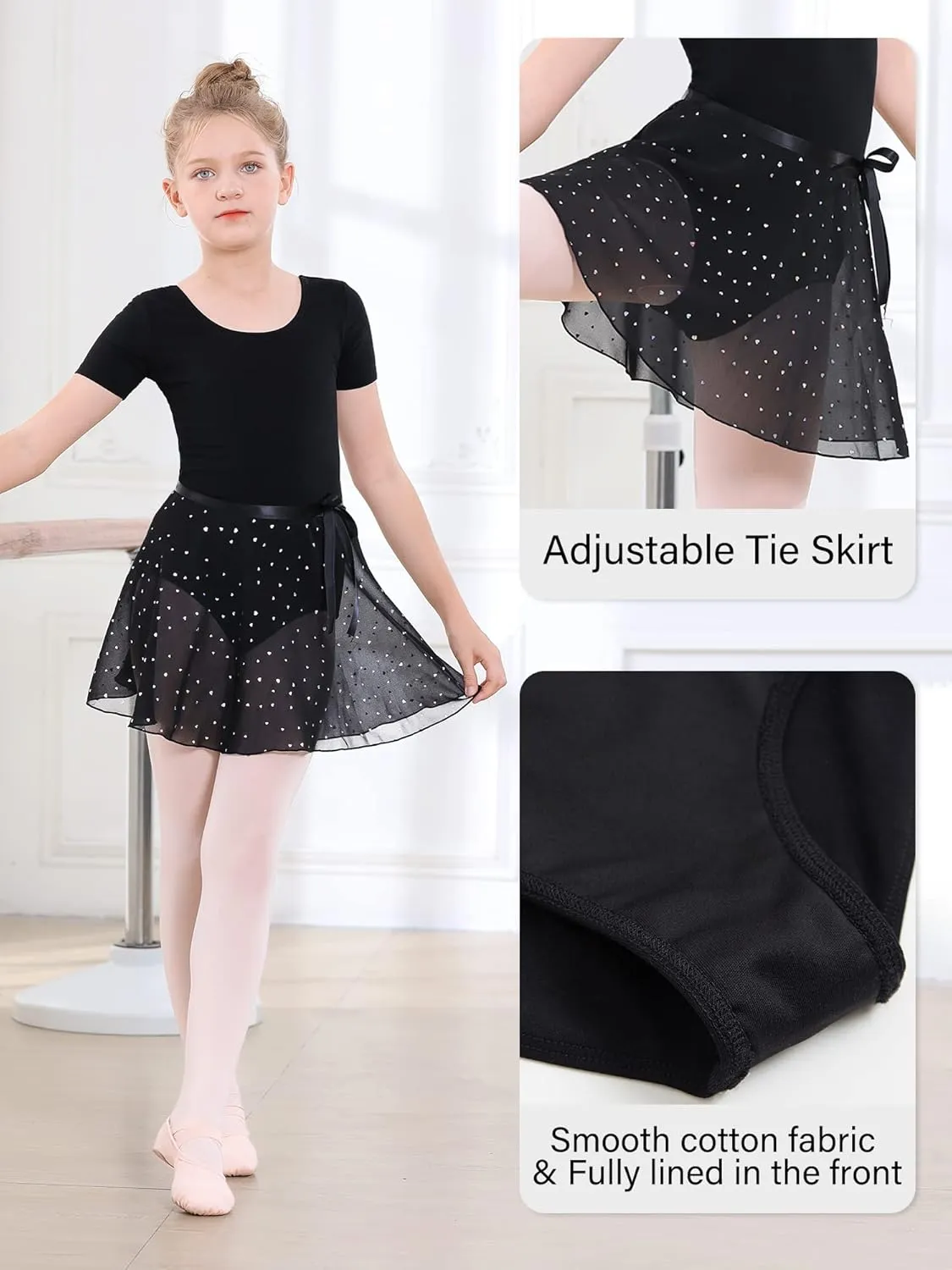 Stelle Ballet Leotards for Girls Toddler Dance Dress Outfit Combo with Skirt and Tights (Toddler/Little Kid/Big Kid)