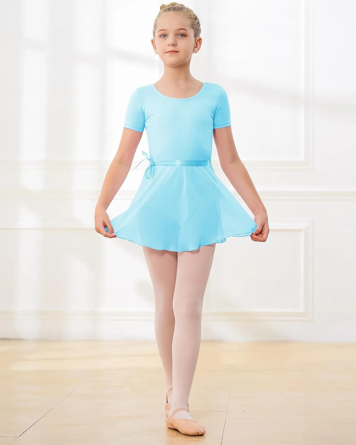 Stelle Ballet Leotards for Girls Toddler Dance Dress Outfit Combo with Skirt and Tights (Toddler/Little Kid/Big Kid)