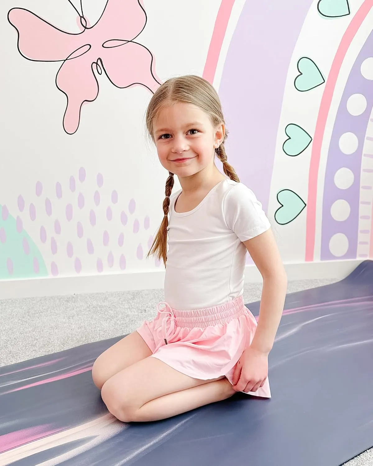 Stelle Leotard for Girls Black Ballet Dance Leotard Gymnastics Outfits with Bow Back (Toddler/Little/Big Kids)