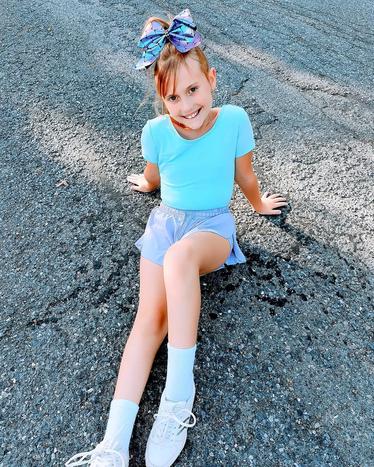 Stelle Leotard for Girls Black Ballet Dance Leotard Gymnastics Outfits with Bow Back (Toddler/Little/Big Kids)