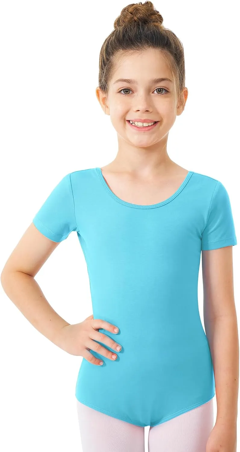Stelle Leotard for Girls Black Ballet Dance Leotard Gymnastics Outfits with Bow Back (Toddler/Little/Big Kids)