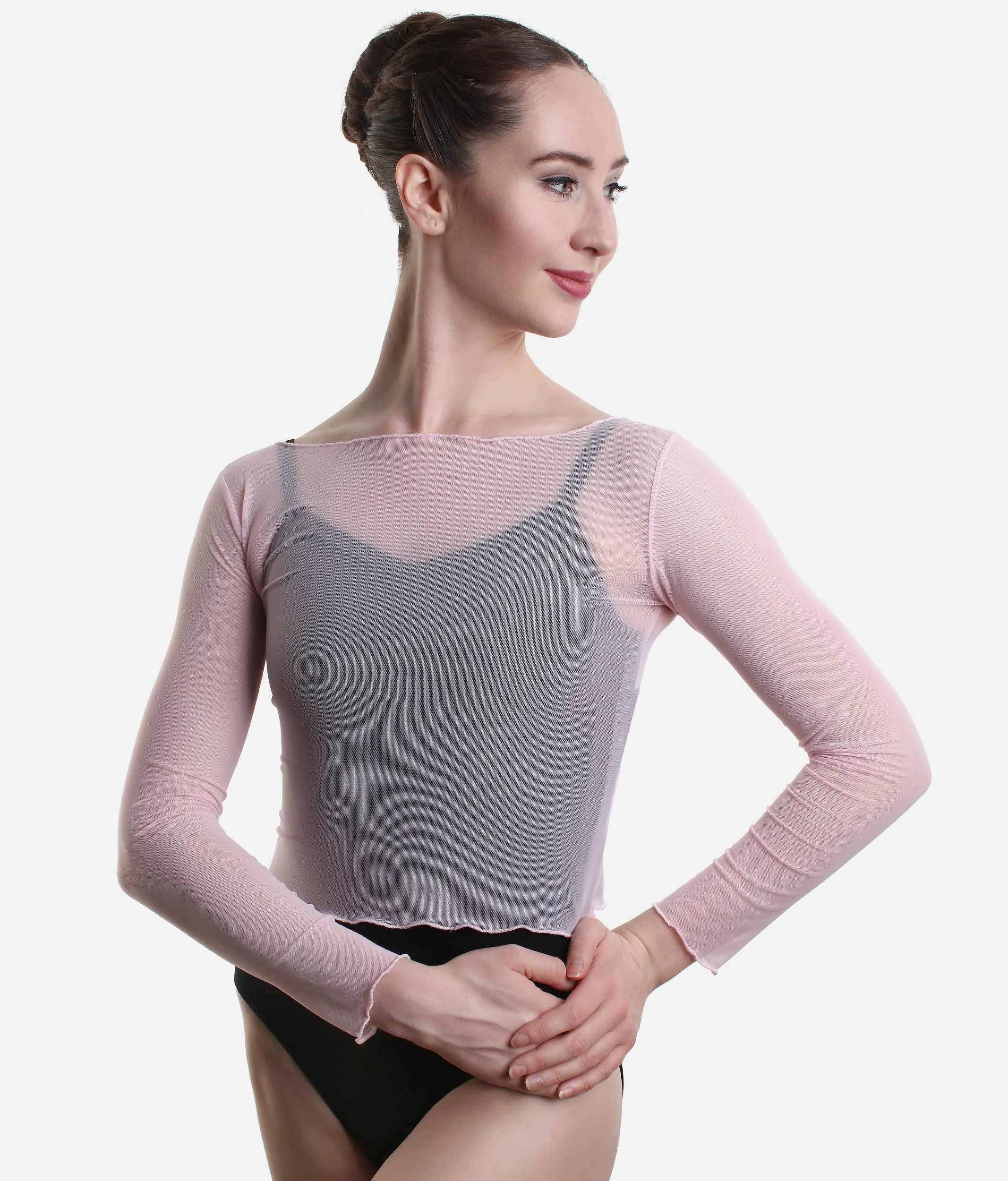 Stretch Mesh Dance Top, Warmup - NATASHA