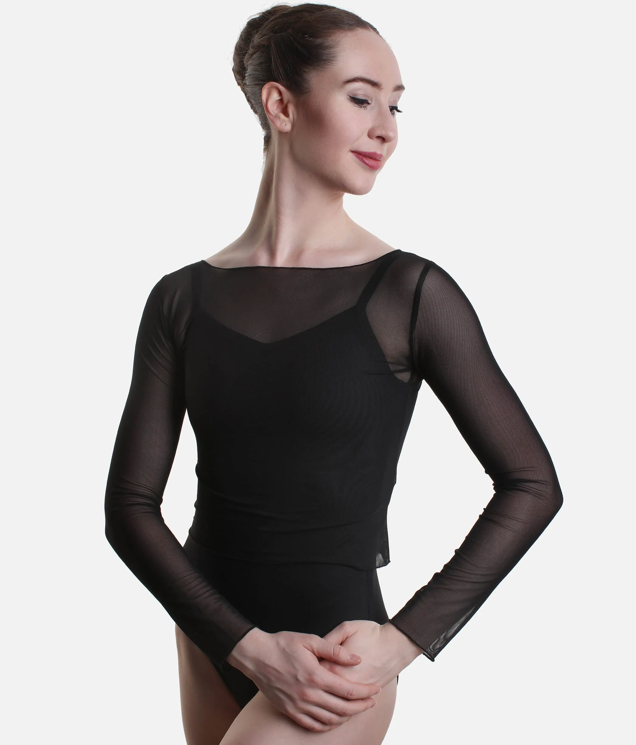 Stretch Mesh Dance Top, Warmup - NATASHA