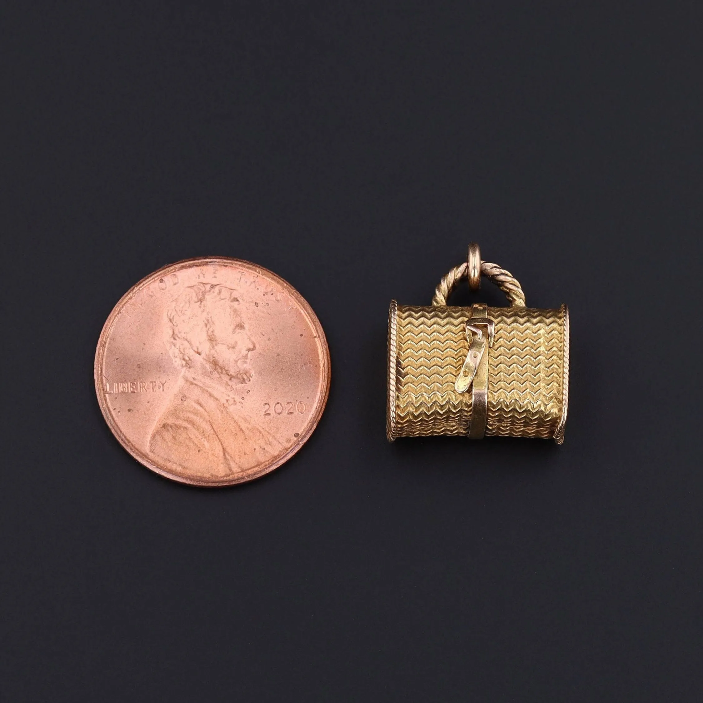 Suitcase Charm | Wicker Bag Pendant