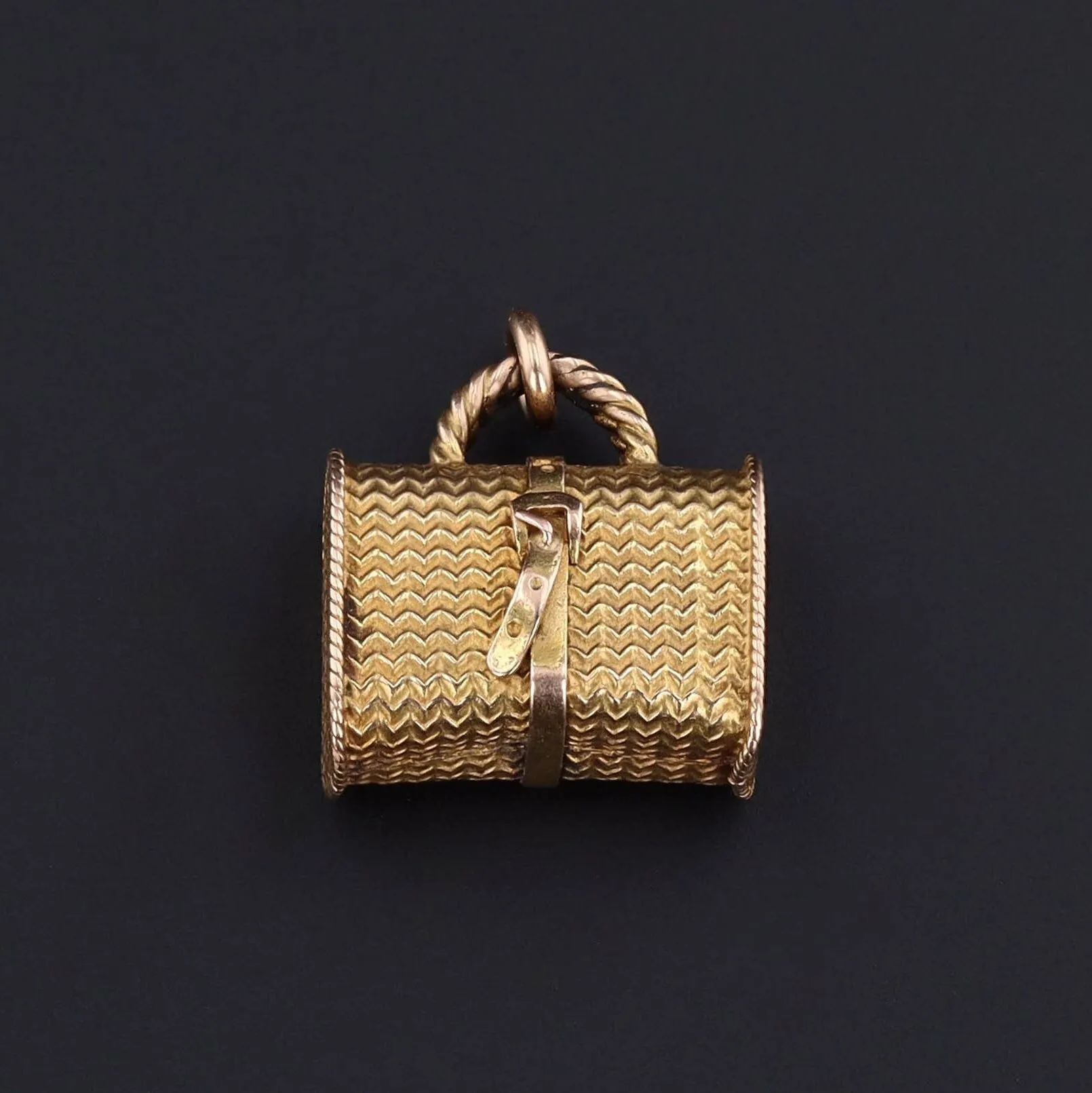 Suitcase Charm | Wicker Bag Pendant