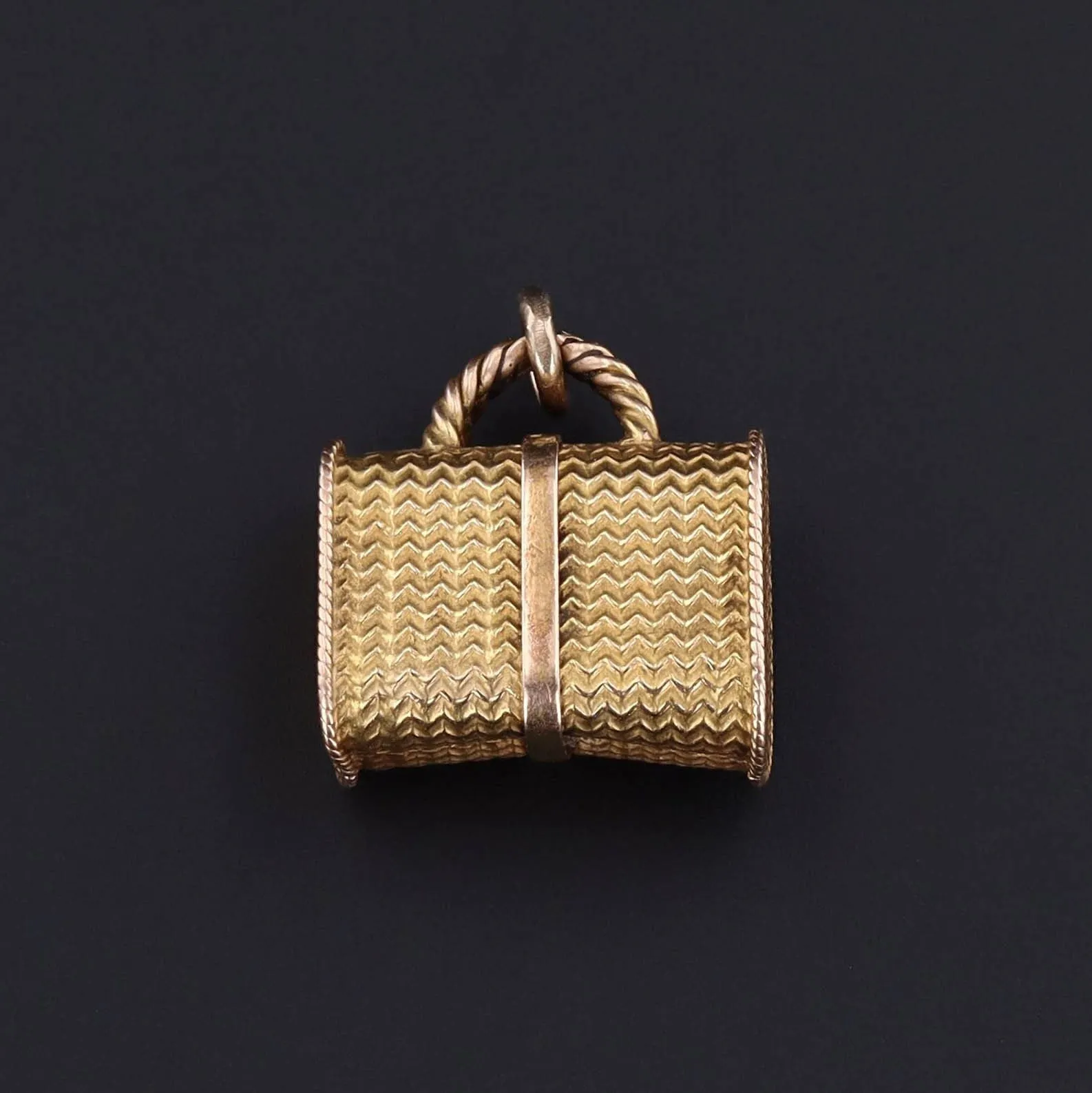 Suitcase Charm | Wicker Bag Pendant