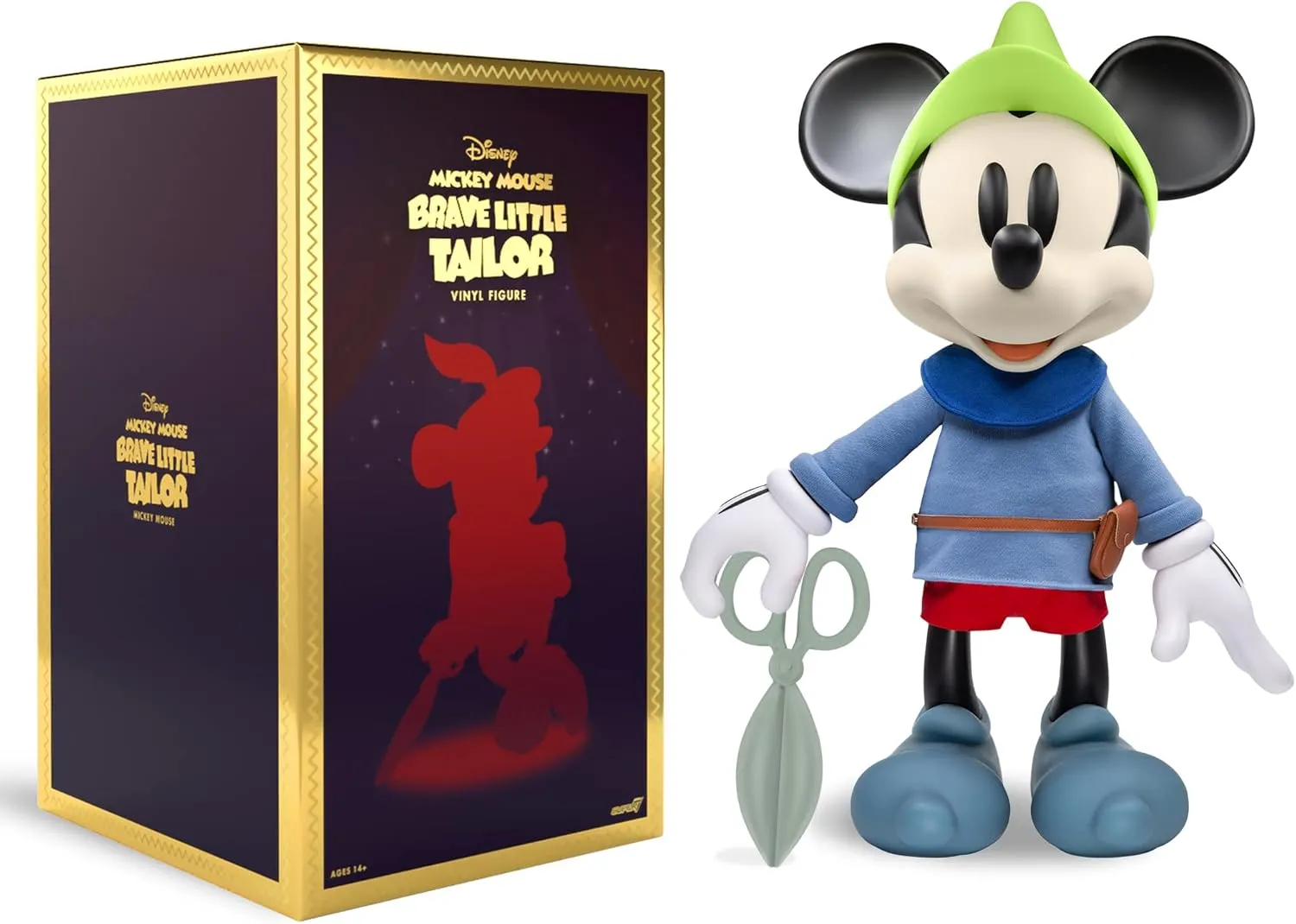Super7 Brave Little Tailor Mickey Mouse Disney Super Size 16 inches Reaction Figure