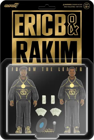 Super7 Eric B. & Rakim Follow The Leader - (2 Pack) 3.75" Eric B and Rakim Action Figures with Accessories Hip Hop Collectibles and Retro Toys