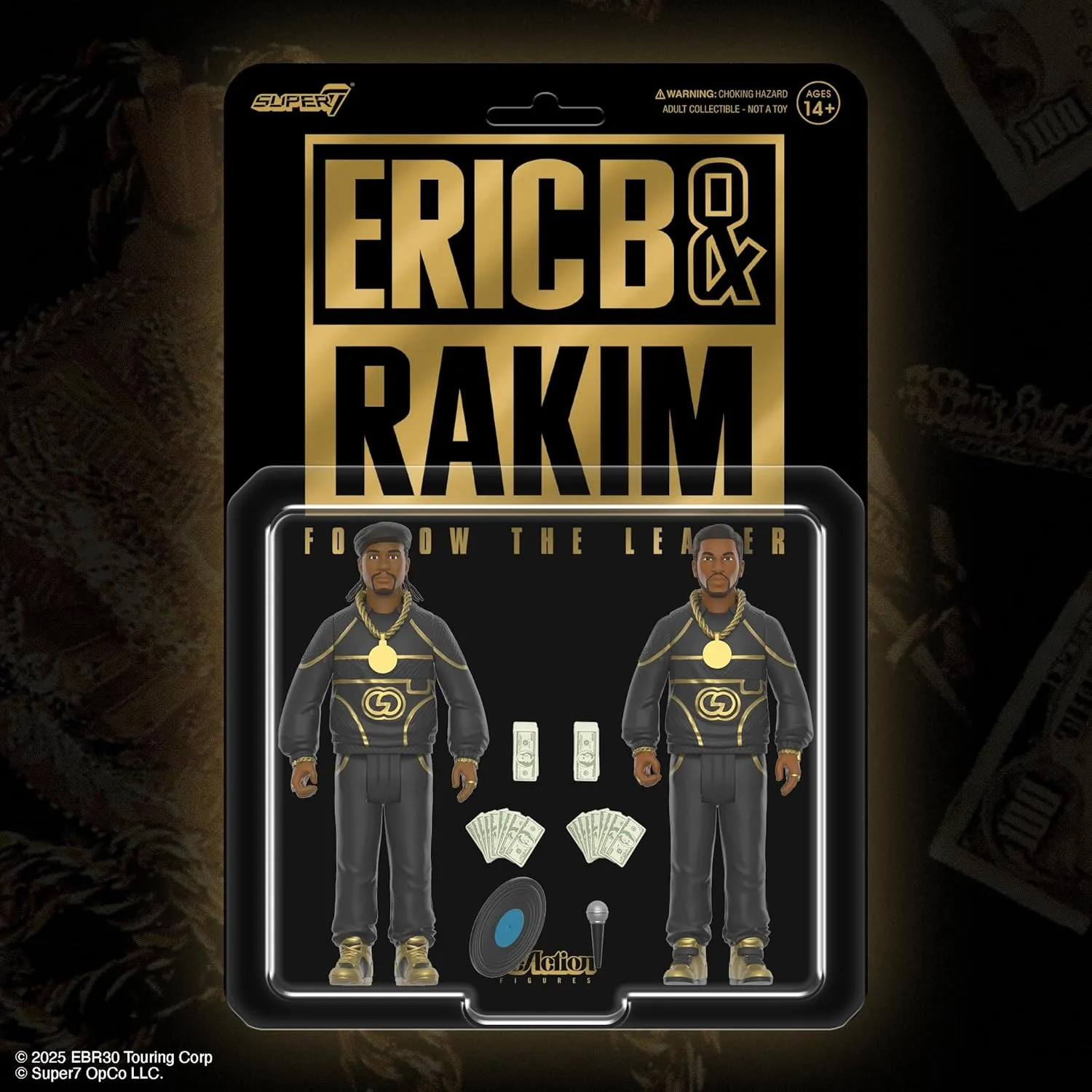 Super7 Eric B. & Rakim Follow The Leader - (2 Pack) 3.75" Eric B and Rakim Action Figures with Accessories Hip Hop Collectibles and Retro Toys