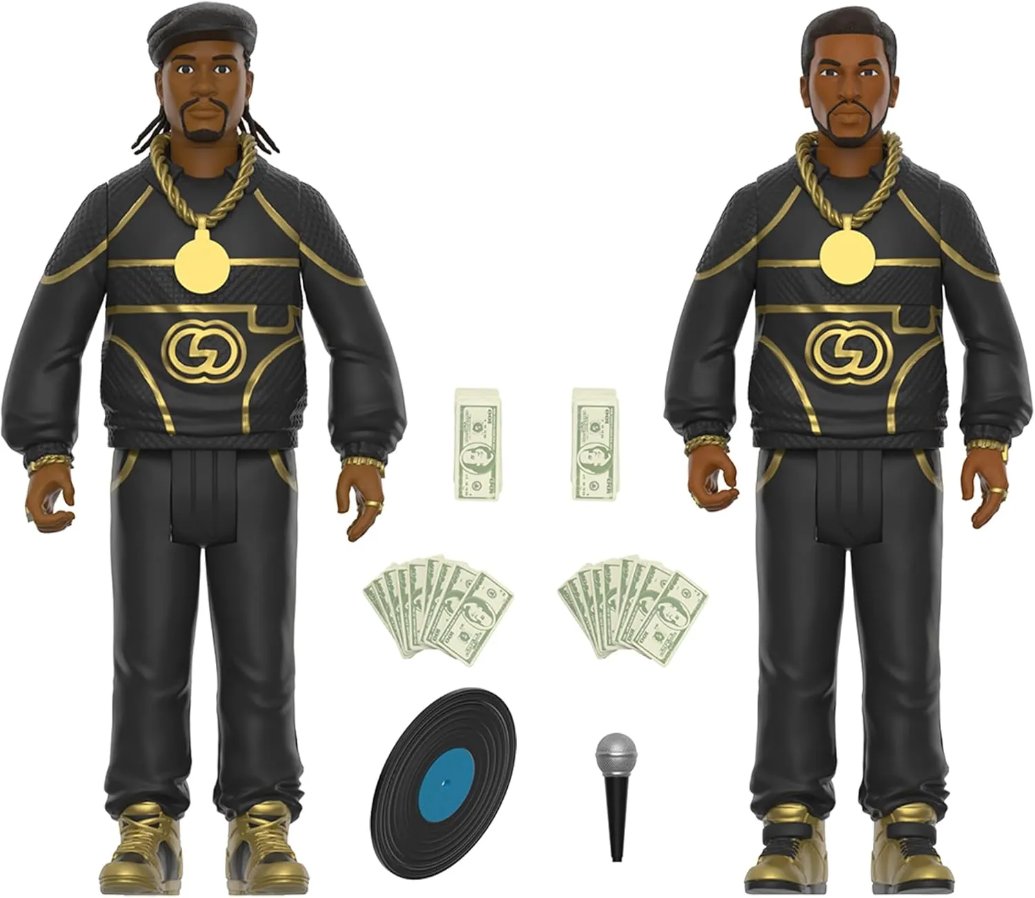 Super7 Eric B. & Rakim Follow The Leader - (2 Pack) 3.75" Eric B and Rakim Action Figures with Accessories Hip Hop Collectibles and Retro Toys