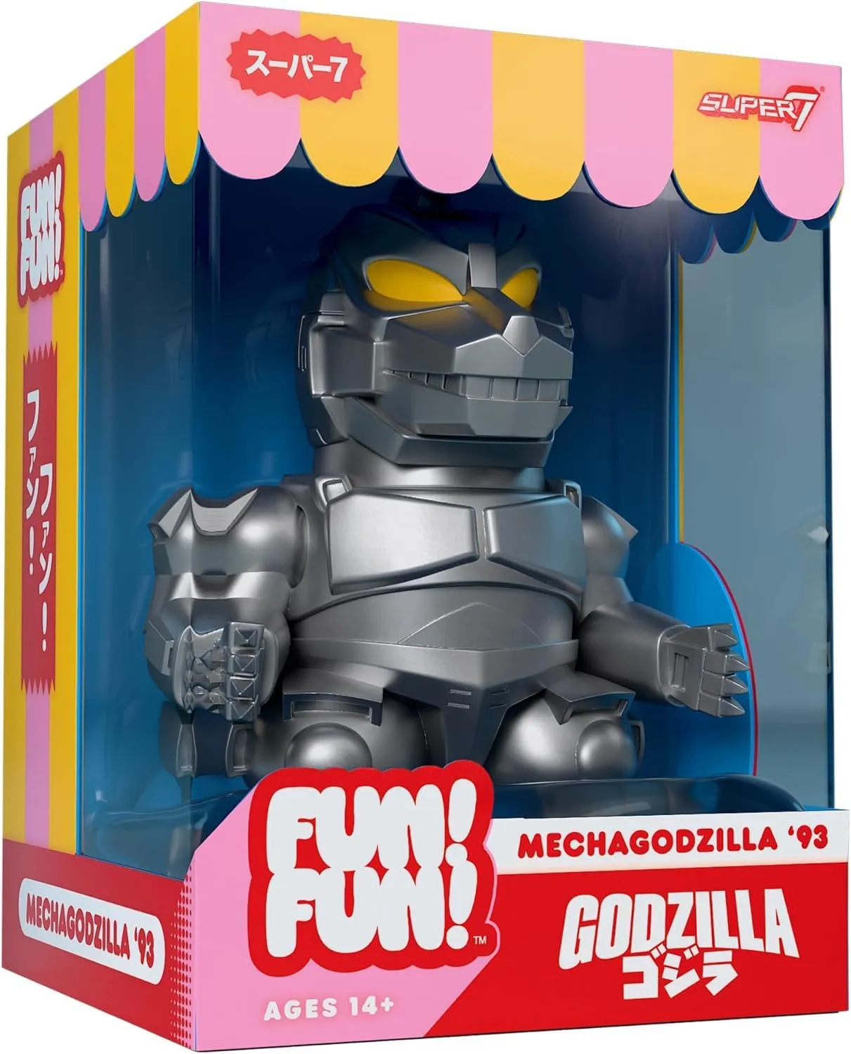 Super7 Fun! Fun! Toho MechaGodzilla '93 Vinyl Figure - 5" Toho Godzilla Action Figure Kaiju - Classic Movie Monster Fans Collectibles & Retro Toys - Movie Model for Collectors & Display Figurine