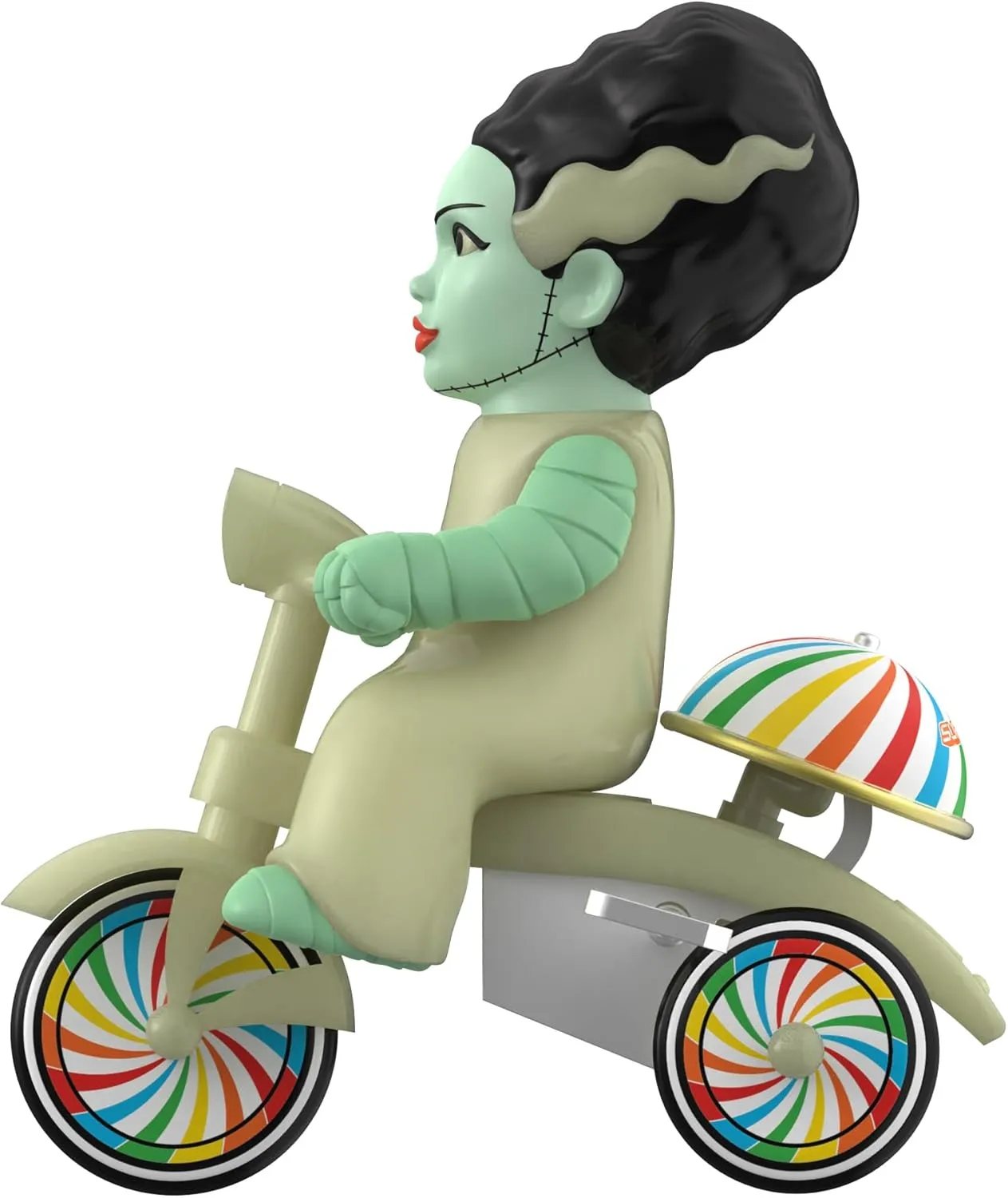 Super7 Super Cycles Universal Monsters Bride of Frankenstein with Wind-Up Glow Trike - 5" Universal Monsters Action Figure Collectibles and Retro Toys