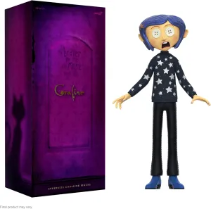 Super7 Supersize Coraline (Button Eyes) - 16" Coraline Action Figure with Fabric Clothing Classic Movie Collectibles and Retro Toys