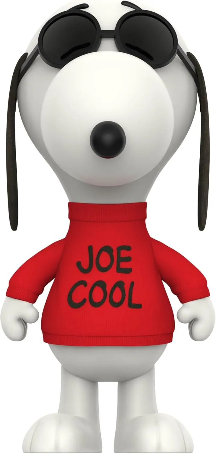 Super7 Supersize Peanuts Snoopy Joe Cool - 12" Peanuts Action Figure with Fabric Clothing Classic Cartoon Collectibles and Retro Toys