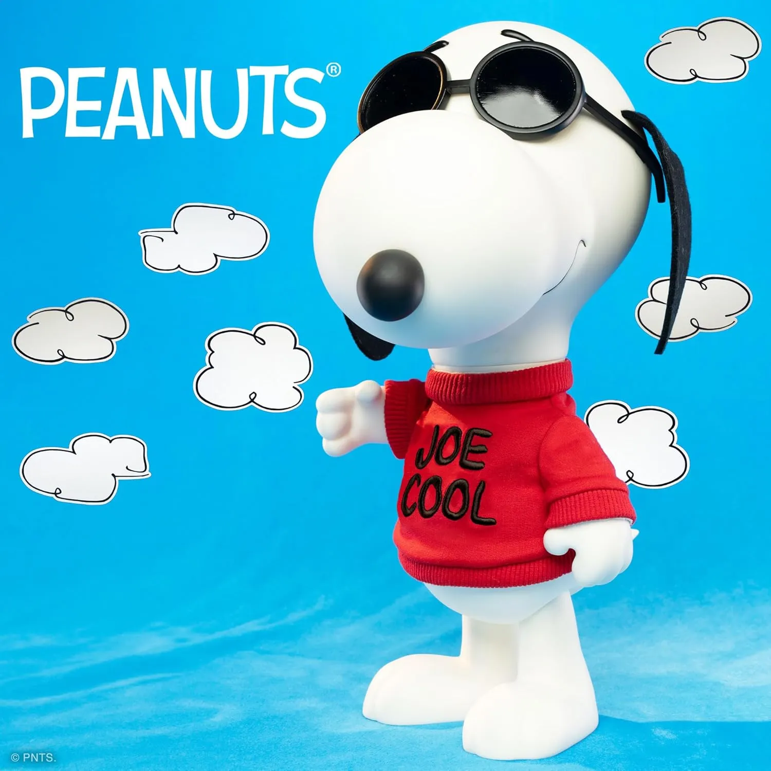 Super7 Supersize Peanuts Snoopy Joe Cool - 12" Peanuts Action Figure with Fabric Clothing Classic Cartoon Collectibles and Retro Toys
