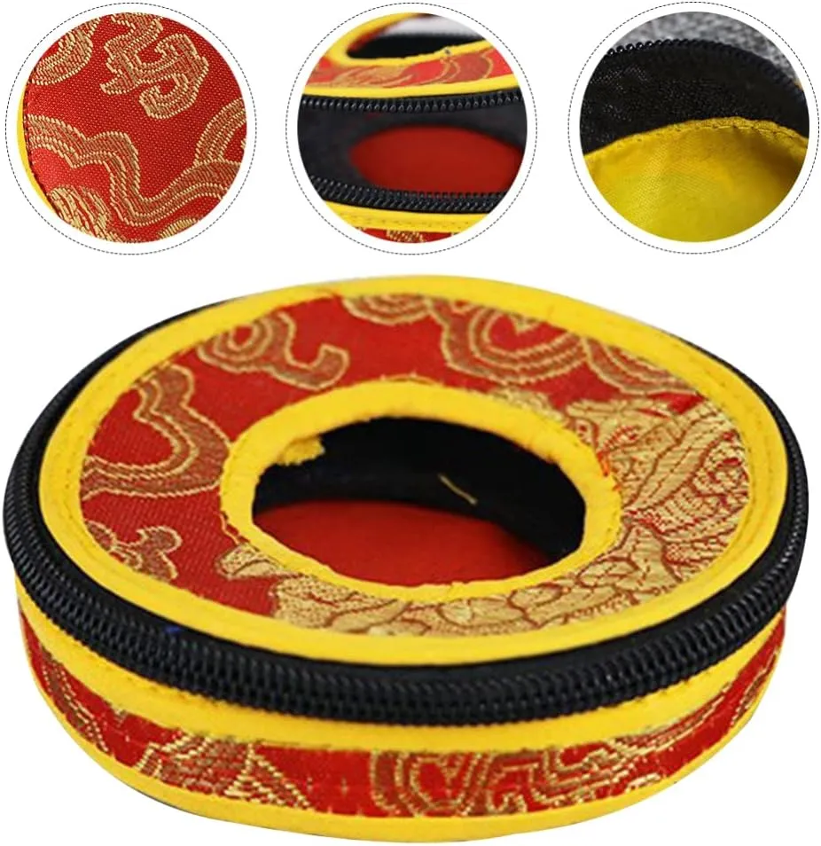 SUPVOX bell ring set meditation bell tingsha cymbals bag tingsha cymbals carrier Nepal Bell Case Tingsha Bells Case Tingsha Bells Storage Pouches handheld Box