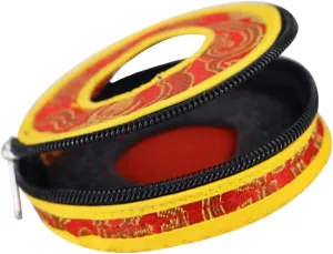 SUPVOX bell ring set meditation bell tingsha cymbals bag tingsha cymbals carrier Nepal Bell Case Tingsha Bells Case Tingsha Bells Storage Pouches handheld Box