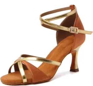 SWDZM Women's Ballroom Dance Shoes Comfortable Latin Salsa Professional Practice Dancing Shoes