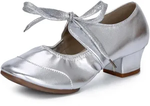 SWDZM Women's Latin Dance Shoes Closed Toe Low Heel Ballroom Salsa Tango Party Practice Performance Dance Shoes,YMJ315