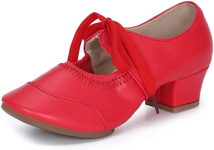 SWDZM Women's Latin Dance Shoes Closed Toe Low Heel Ballroom Salsa Tango Party Practice Performance Dance Shoes,YMJ315