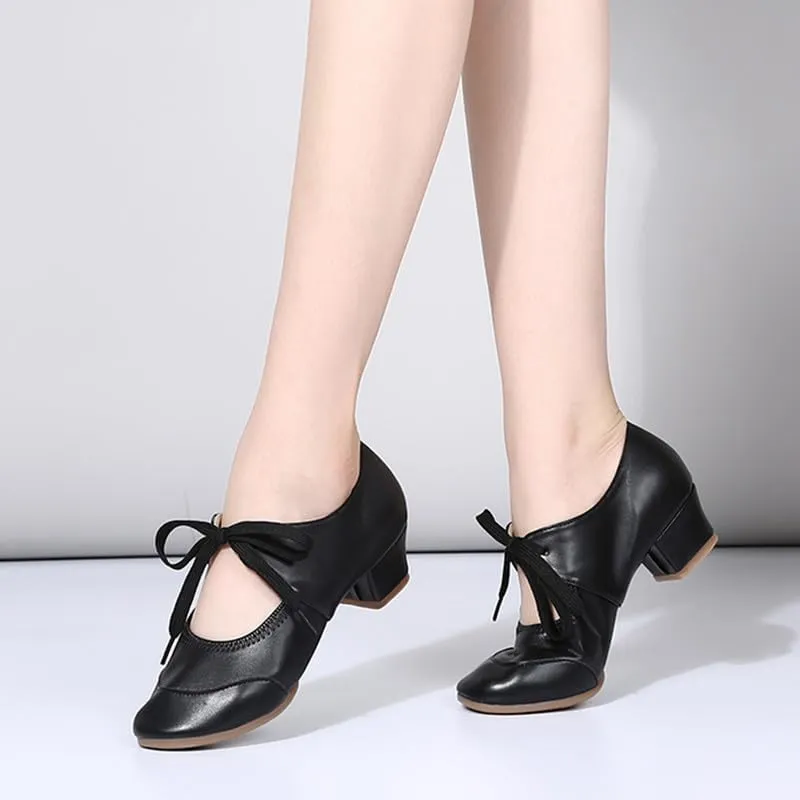 SWDZM Women's Latin Dance Shoes Closed Toe Low Heel Ballroom Salsa Tango Party Practice Performance Dance Shoes,YMJ315