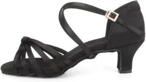 SWDZM Women's Latin Dance Shoes Open-Toe Silk Salsa Tango Ballroom Professional Practice Performance Dance Shoes USWH1213 1217