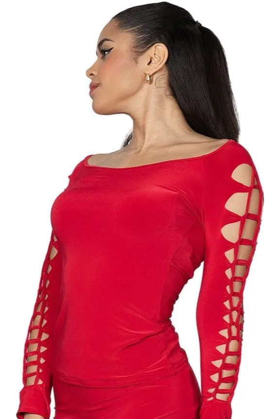 T2408 Simple Crochet Top