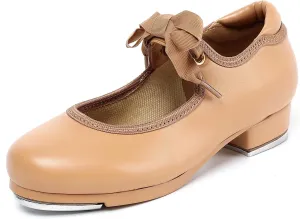 Tap Shoes for Girls Boys, Unisex Kids Tap Dance Shoes for Toddler, Lace-up Mary Jane Tap Shoes