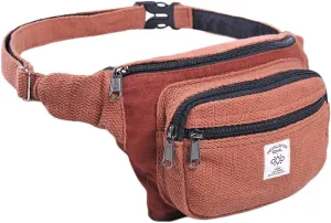 THE COLLECTION ROYAL Himalayan Hemp and Cotton Fanny Pack, Eco-friendly, Boho, Hippie Fanny Pack, Waist Belt, Travel Utility Belt
