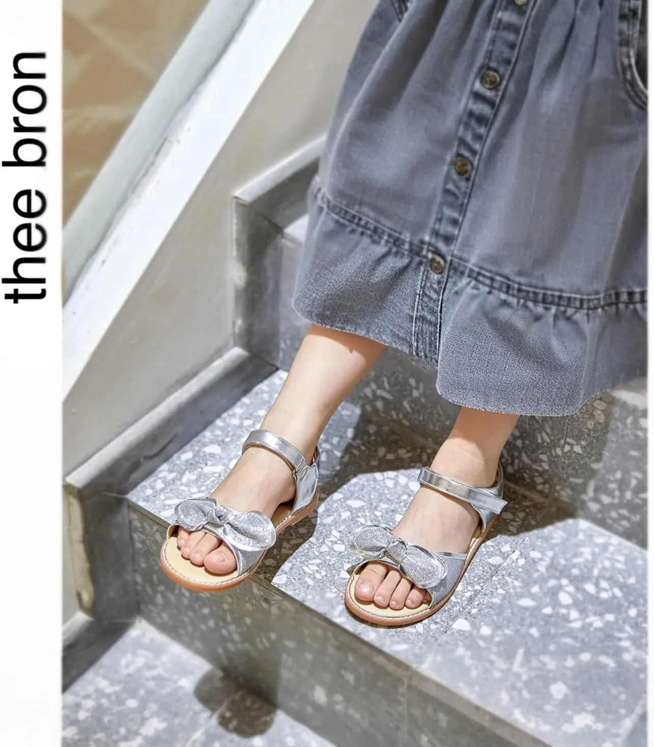 THEE BRON Girls Sandals Toddler Summer Dress Shoes