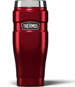 Thermos Stainless Steel King Travel Tumbler, Red, 470 ml