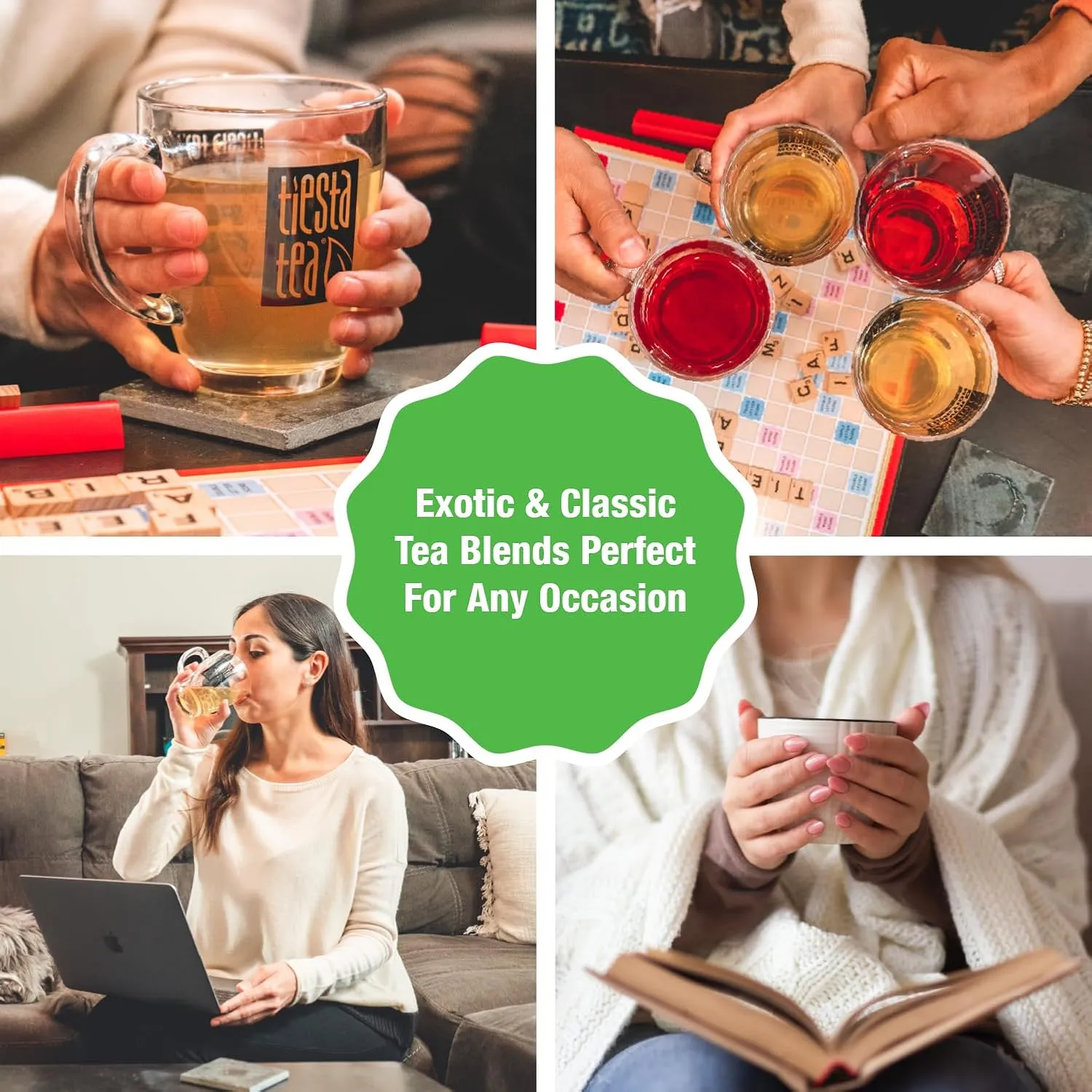 Tiesta Tea - Blackberry Bellini | Loose Leaf | Blackberry Citrus Green Tea | Premium Blend | Medium Caffeinated | Makes Hot or Iced & Brews Up to 200 Cups | 16oz Resealable Bulk Pouch