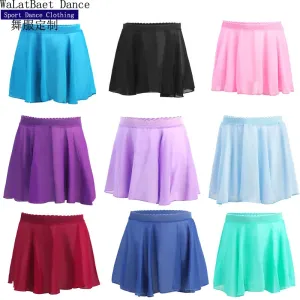 Toddler Ballet Leotard with Chiffon Wrap Skirt Dance Outfit Kids Skirt