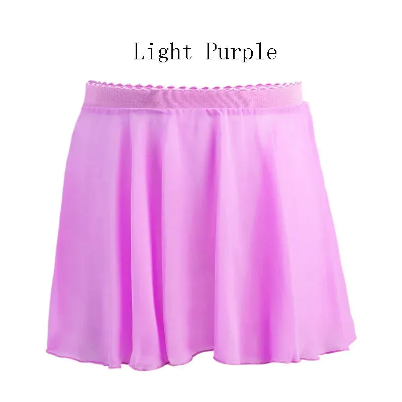 Toddler Ballet Leotard with Chiffon Wrap Skirt Dance Outfit Kids Skirt