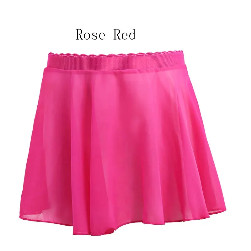 Toddler Ballet Leotard with Chiffon Wrap Skirt Dance Outfit Kids Skirt